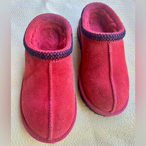 Ugg 1019066K Red Tasman Slippers Kid size 2
